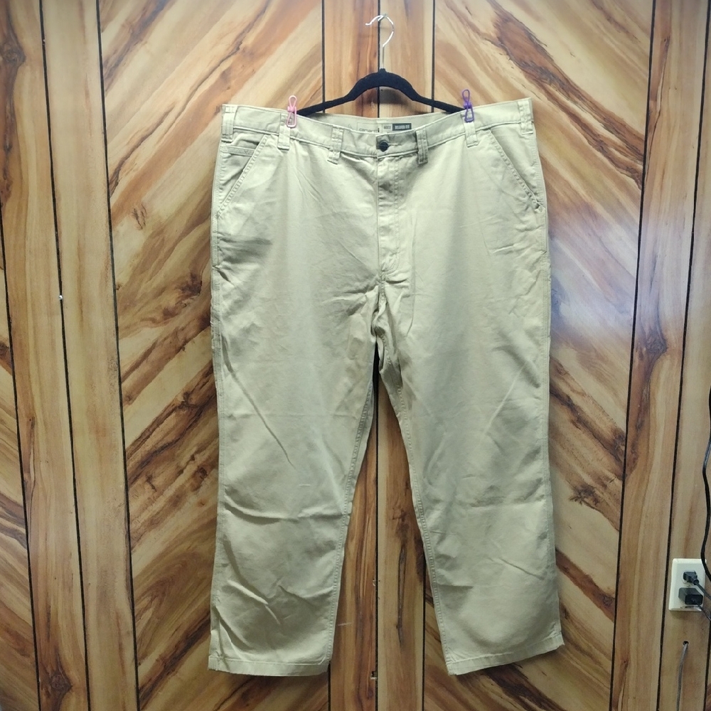 NWT Carhartt Cargo Pants Rugged Flex Relax Fit Canvas Work Pants Size 46×32